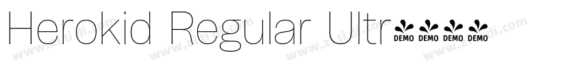 Herokid Regular Ultr字体转换